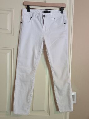 Kut from the Kloth White Straight-Leg Jeans
